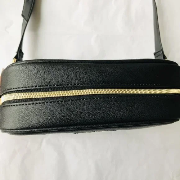 Juicy Couture Heritage Crossbody Licorice Embroidered Logo BLACK - Picture 3 of 6